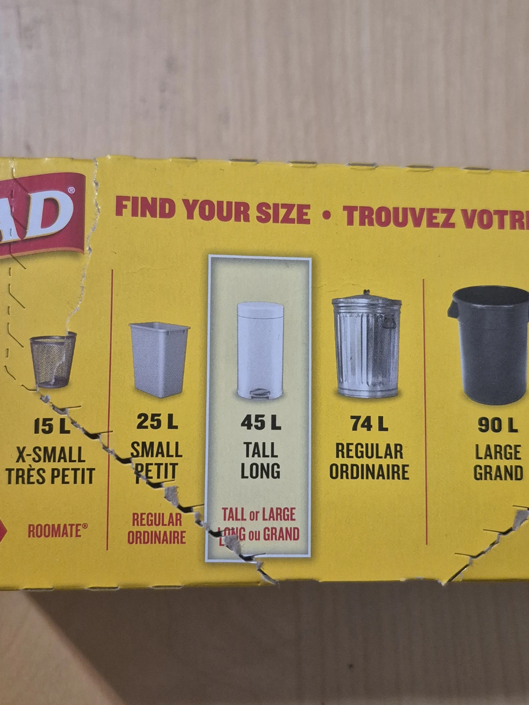 Glad White Tall 45L Trash Bags - Unscented - photo 2
