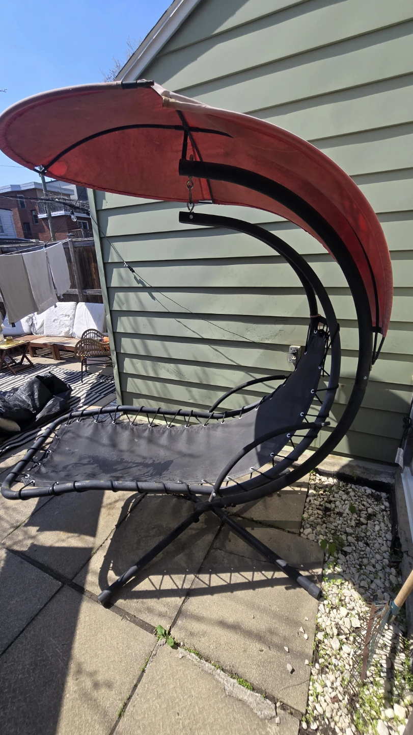 Curved Canopy Swing Chair