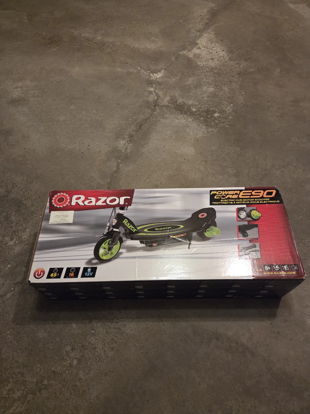 Razor Power Core E90 Electric Scooter, 16km/h, Kids, Black/Green - photo 4
