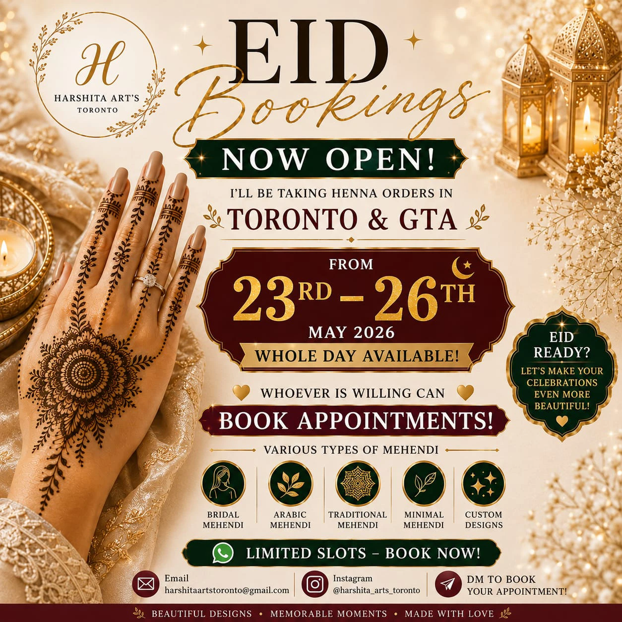 Henna artist in Toronto downtown