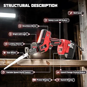 Cerycose Reciprocating Saw - Brushless Motor - photo 2