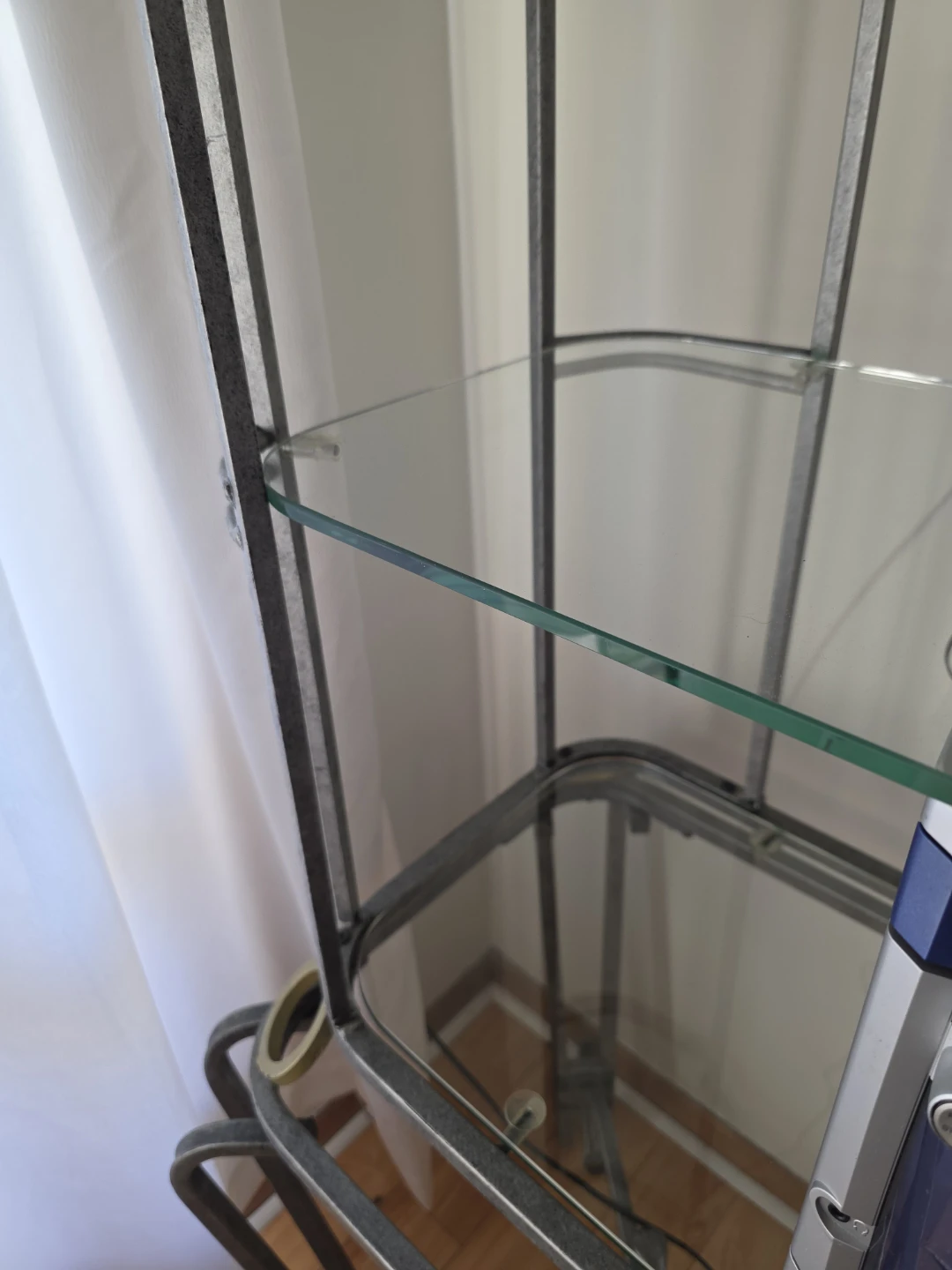 Glass and Metal Display Shelf - photo 2