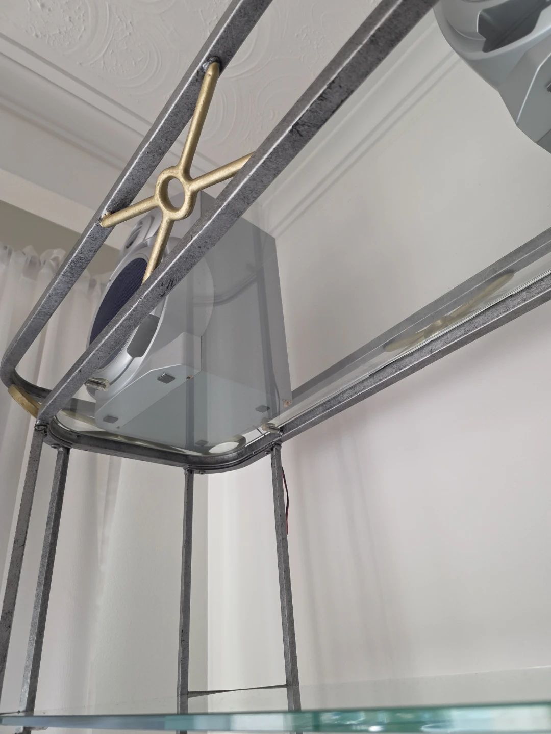 Glass and Metal Display Shelf - photo 3