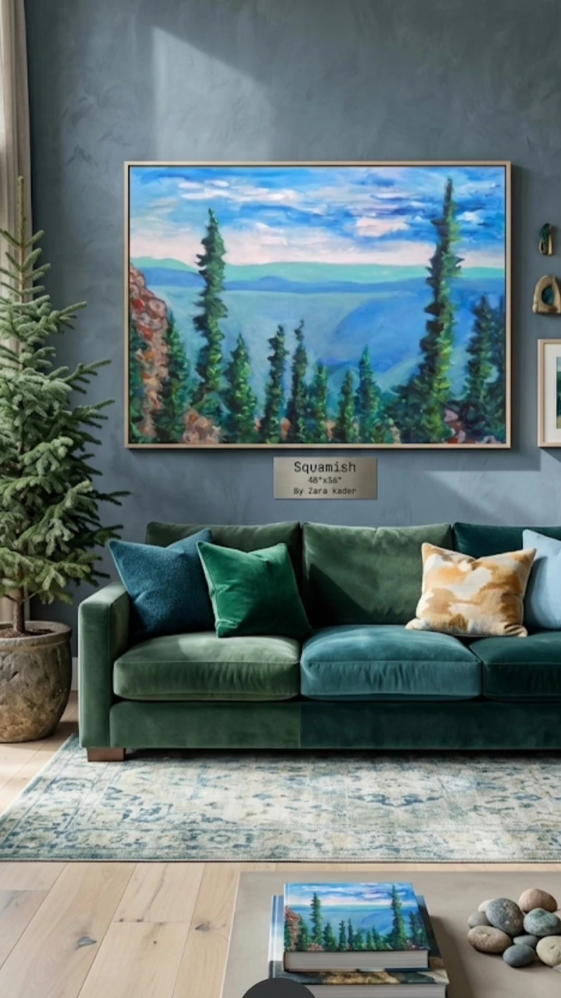 Huge original hand-painted painting by local artist  Squamish - photo 2