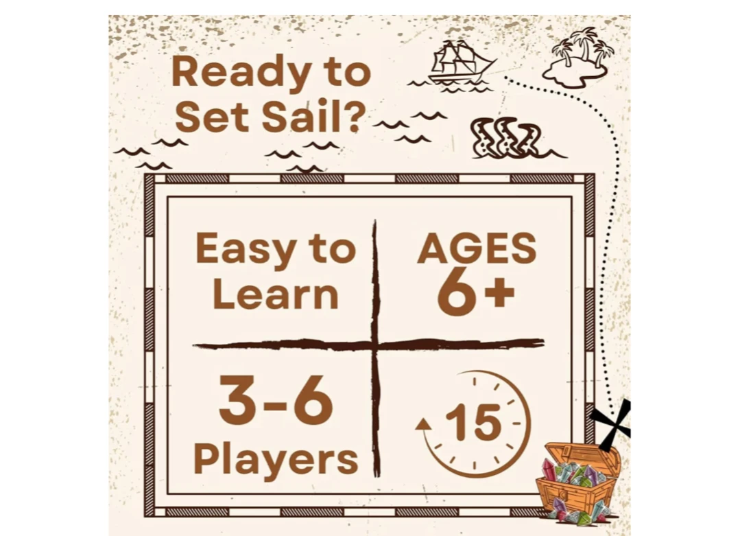Brand new curse of the forbidden treasure card game for kids - photo 5