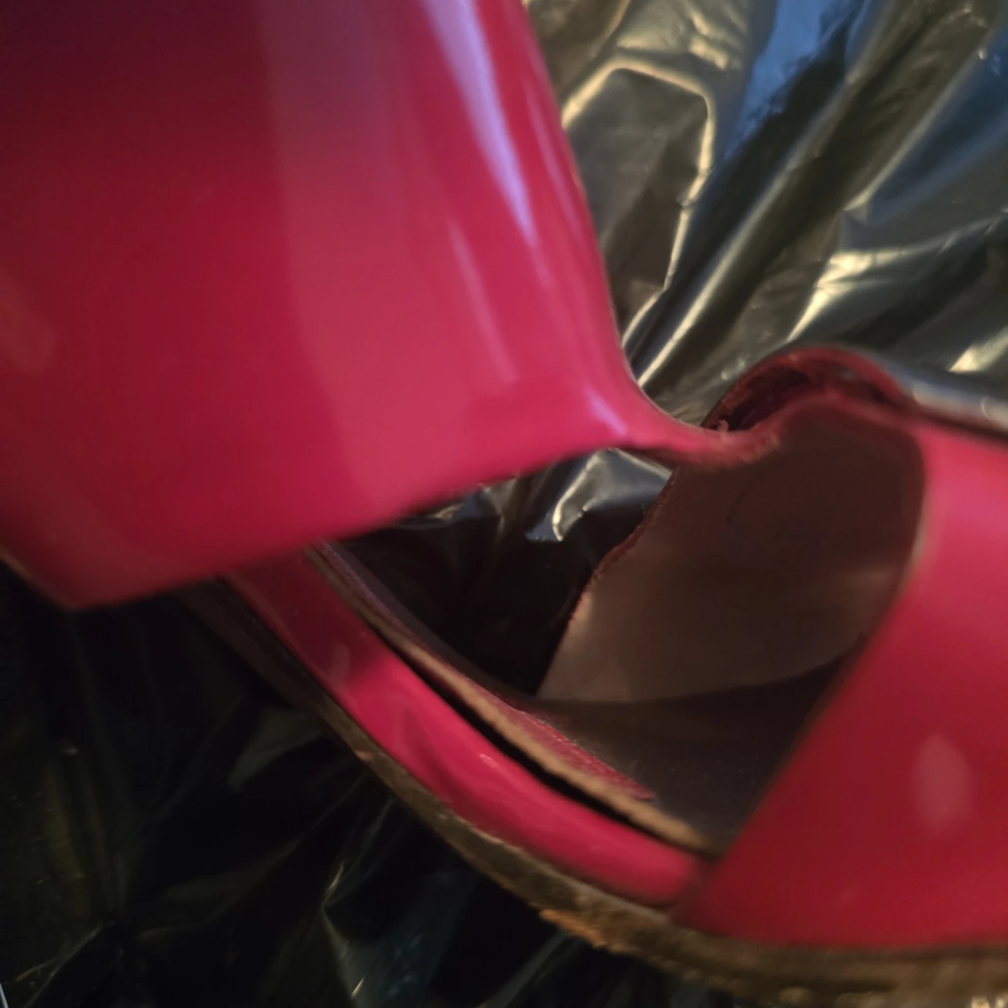 Marni Red Patent Leather Heels with Silver Buckle - photo 5