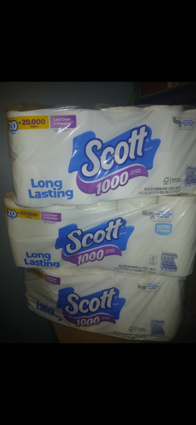 Scott 1000 Count Toilet Paper $35 each pack - photo 2