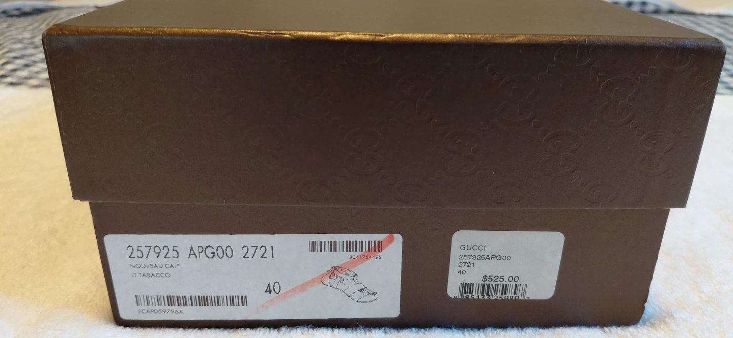 Gucci Brown Leather Flat Sandals Size 40 - photo 2