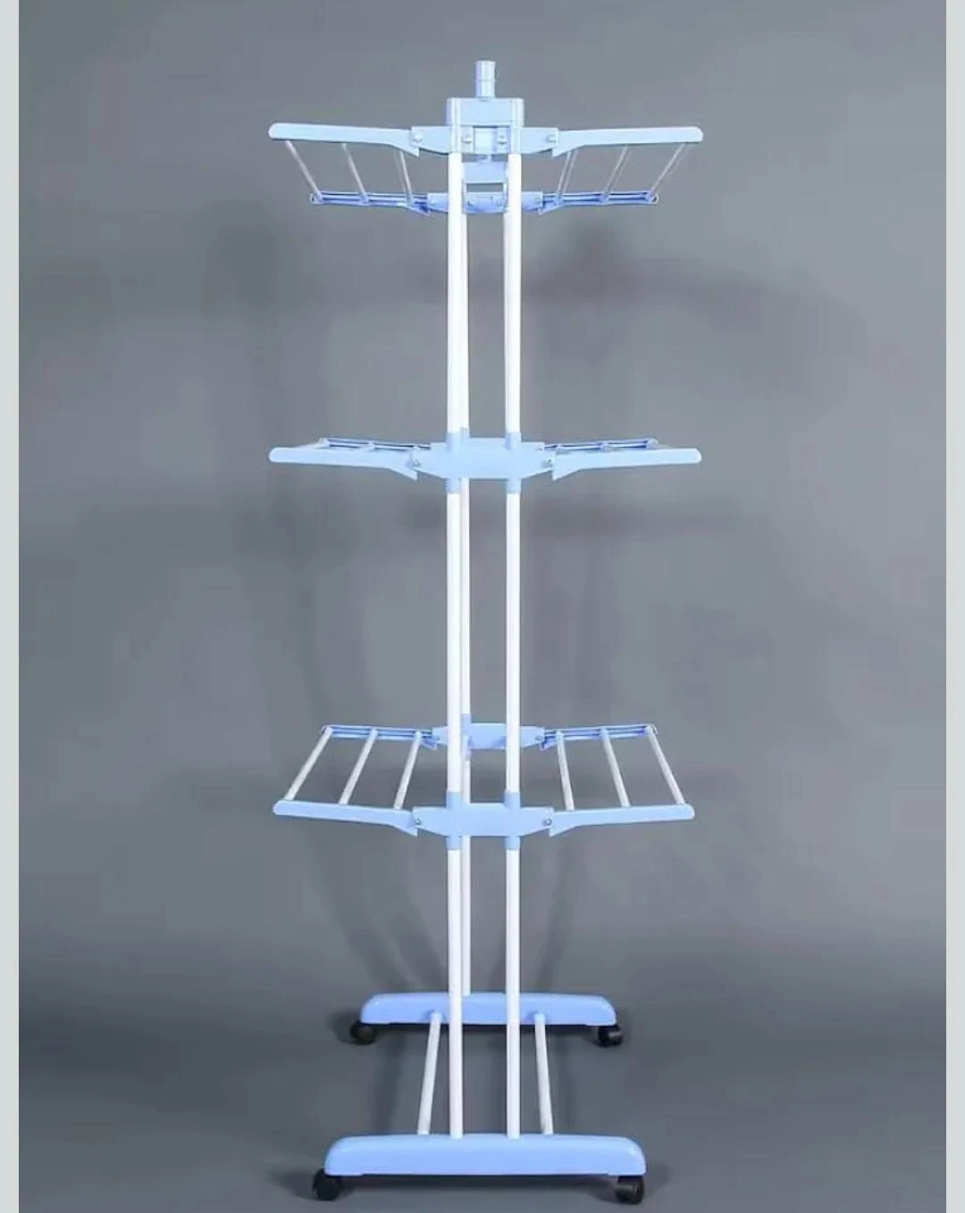 3-Tier Rolling Laundry Drying Rack with Wheels - photo 4