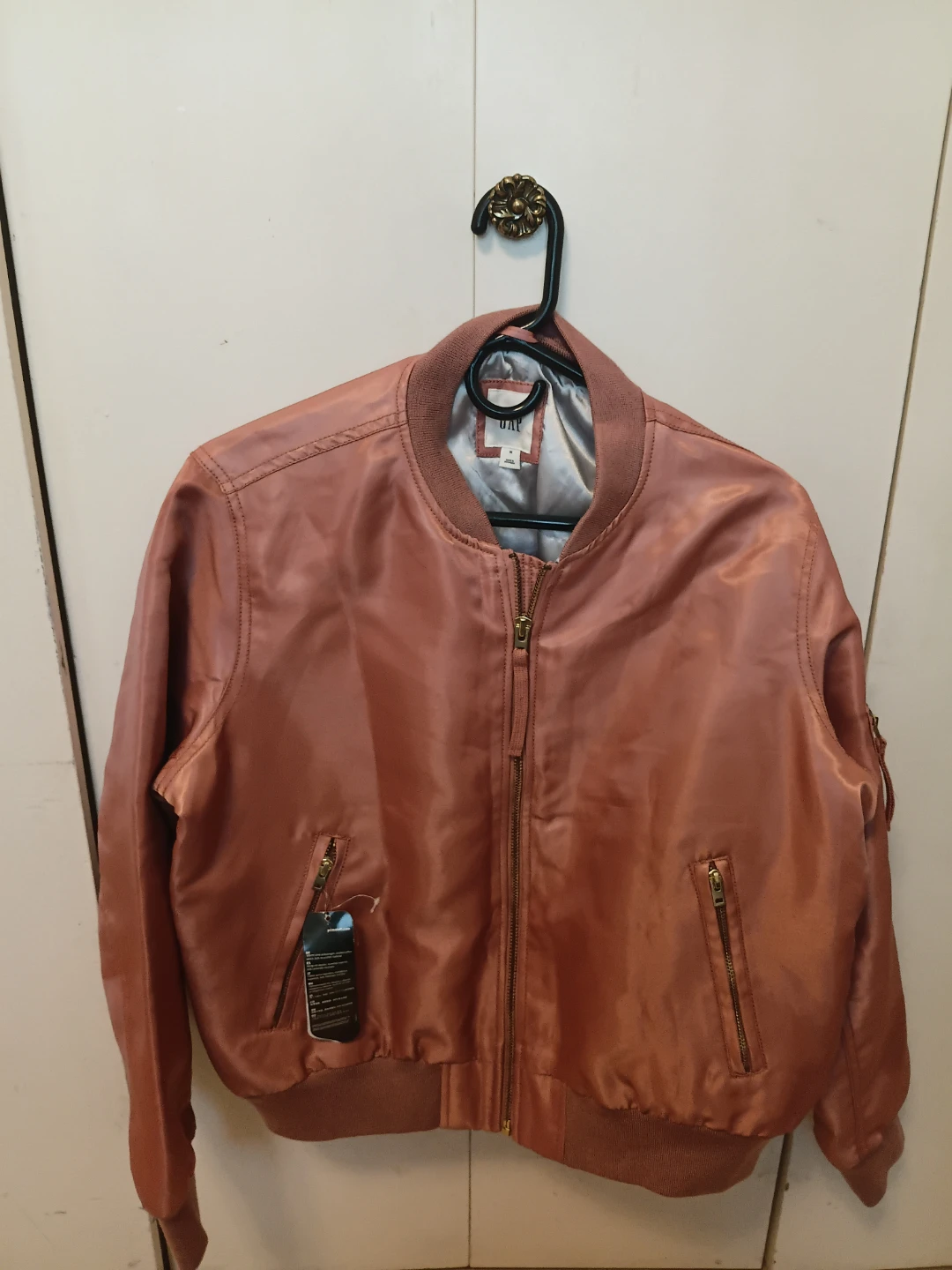 GAP Bomber Jacket - Rose Gold - Size M