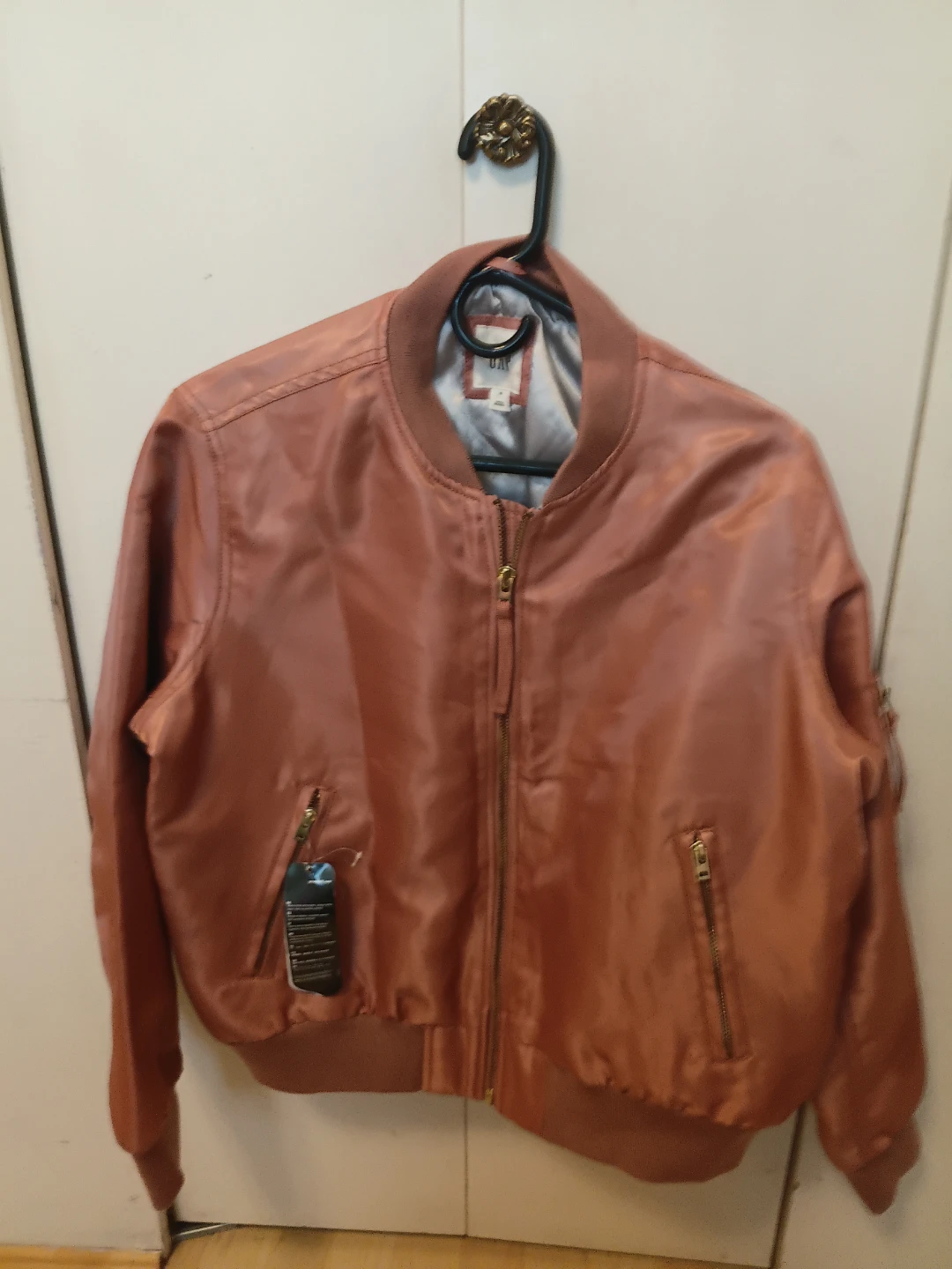 GAP Bomber Jacket - Rose Gold - Size M - photo 3