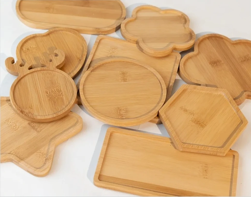 10pcs Wooden Assorted Shapes Coaster Bases - photo 2