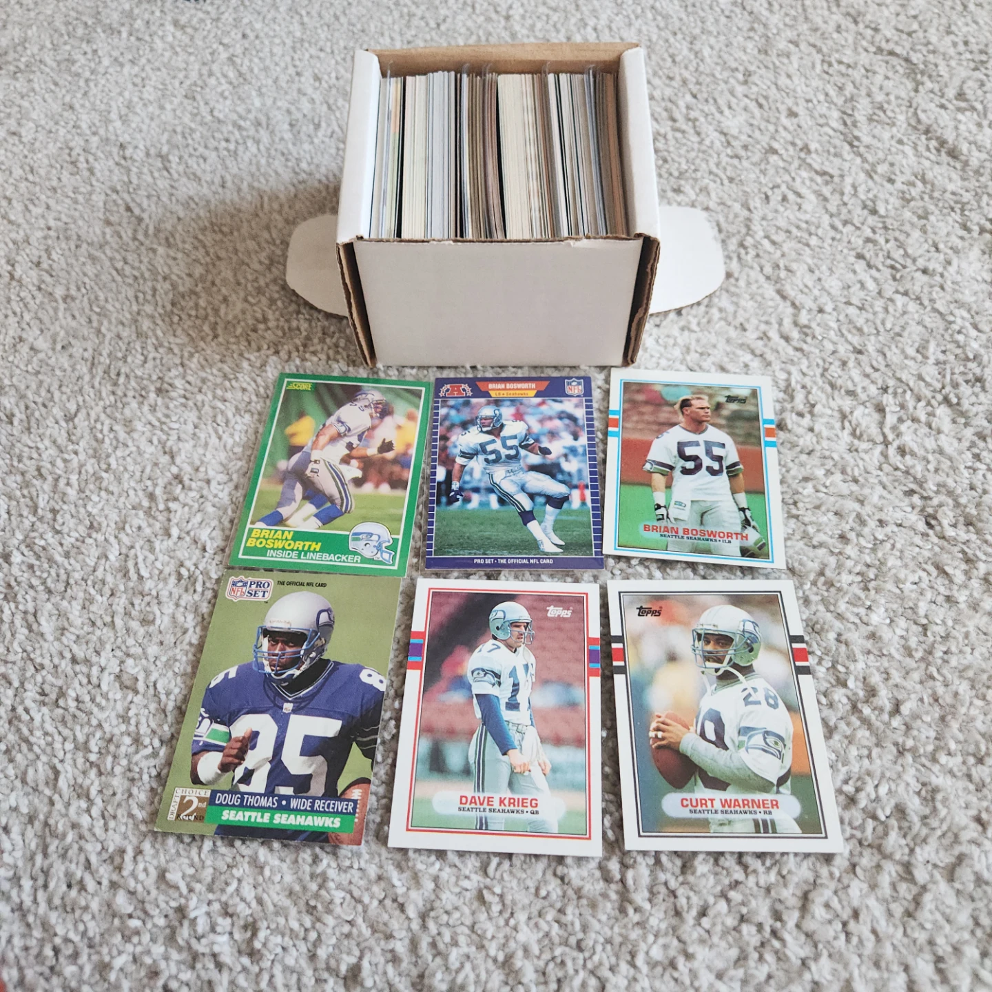 Seattle Seahawks, 200 NFL Football Cards Team lot - photo 5