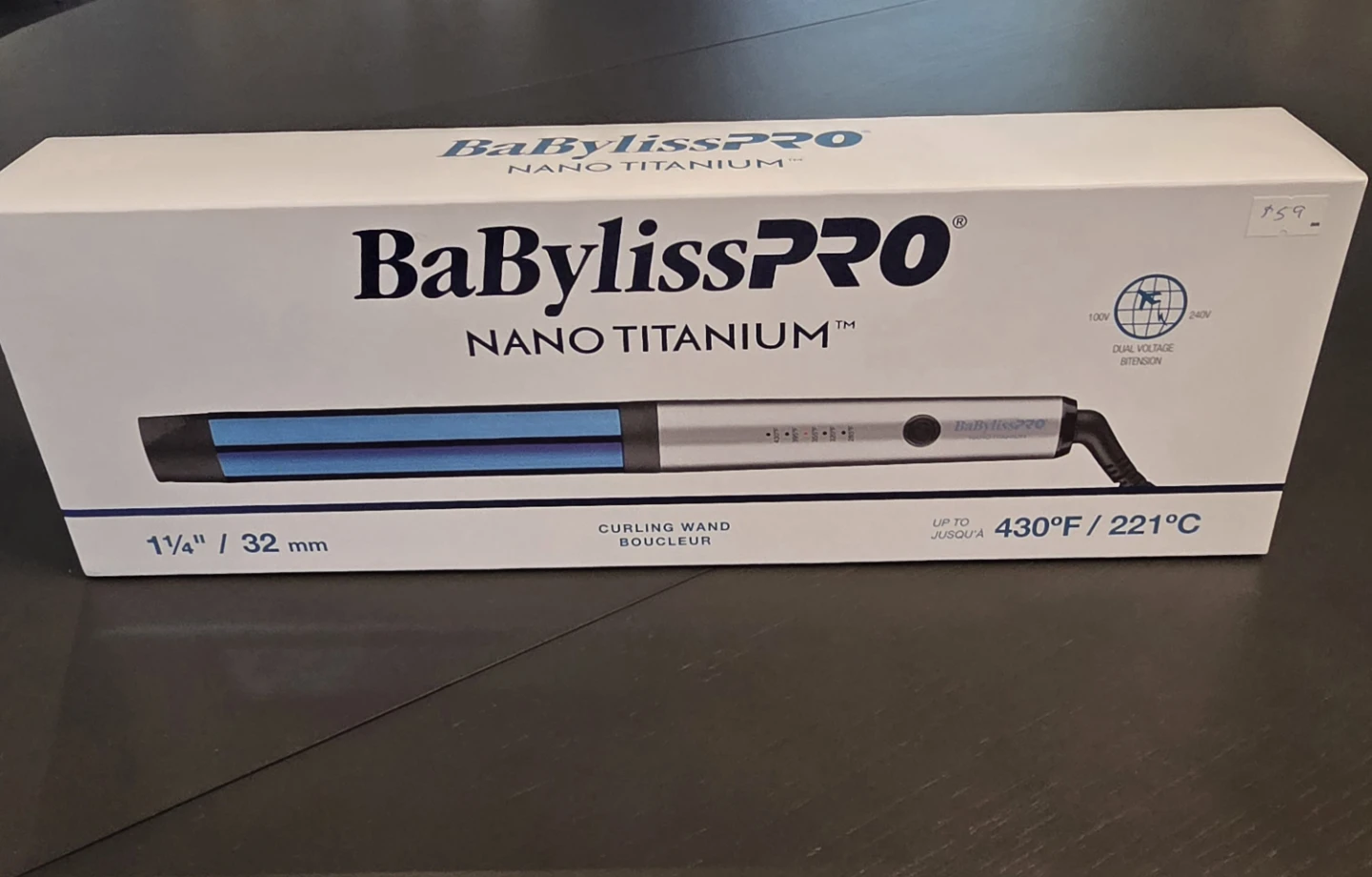BaBylissPRO Nano Titanium 1 1/4" Curling Wand