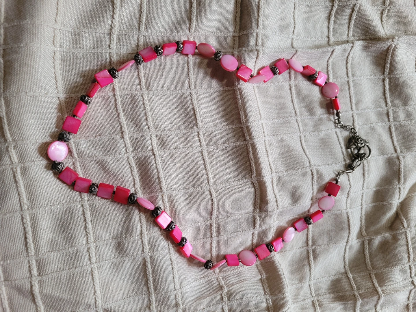 Pink Shell Bead Necklace - photo 2