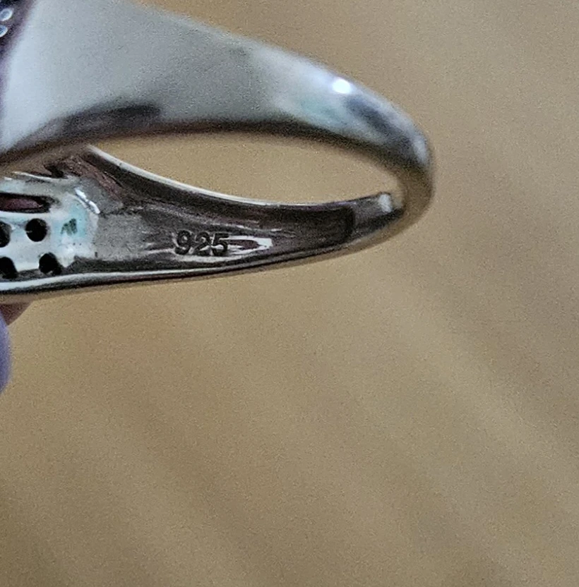 Sterling Silver Infinity Ring with Black spinel and CZ Stones - photo 3