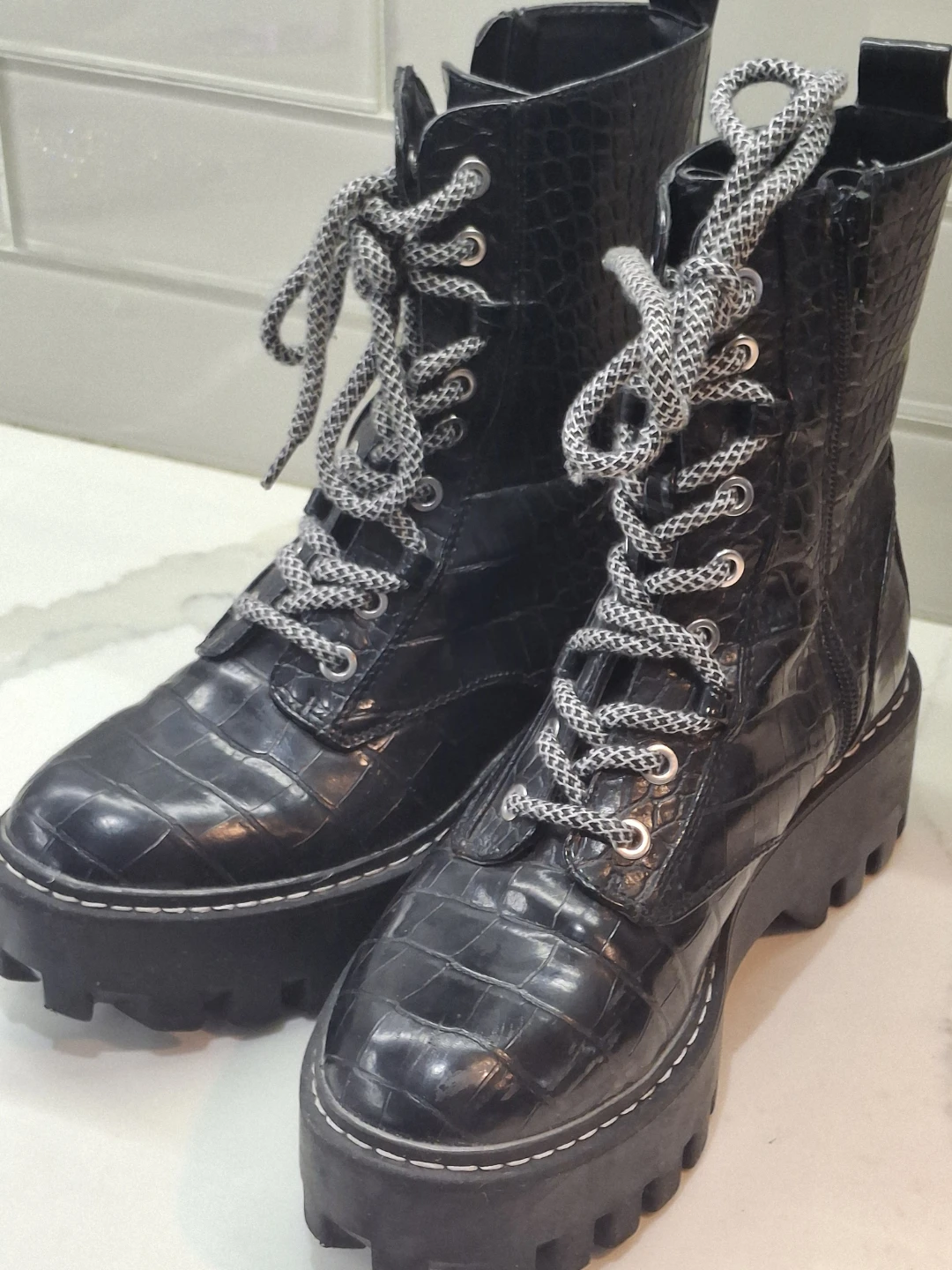 Zara Combat Boots - Size EU 37