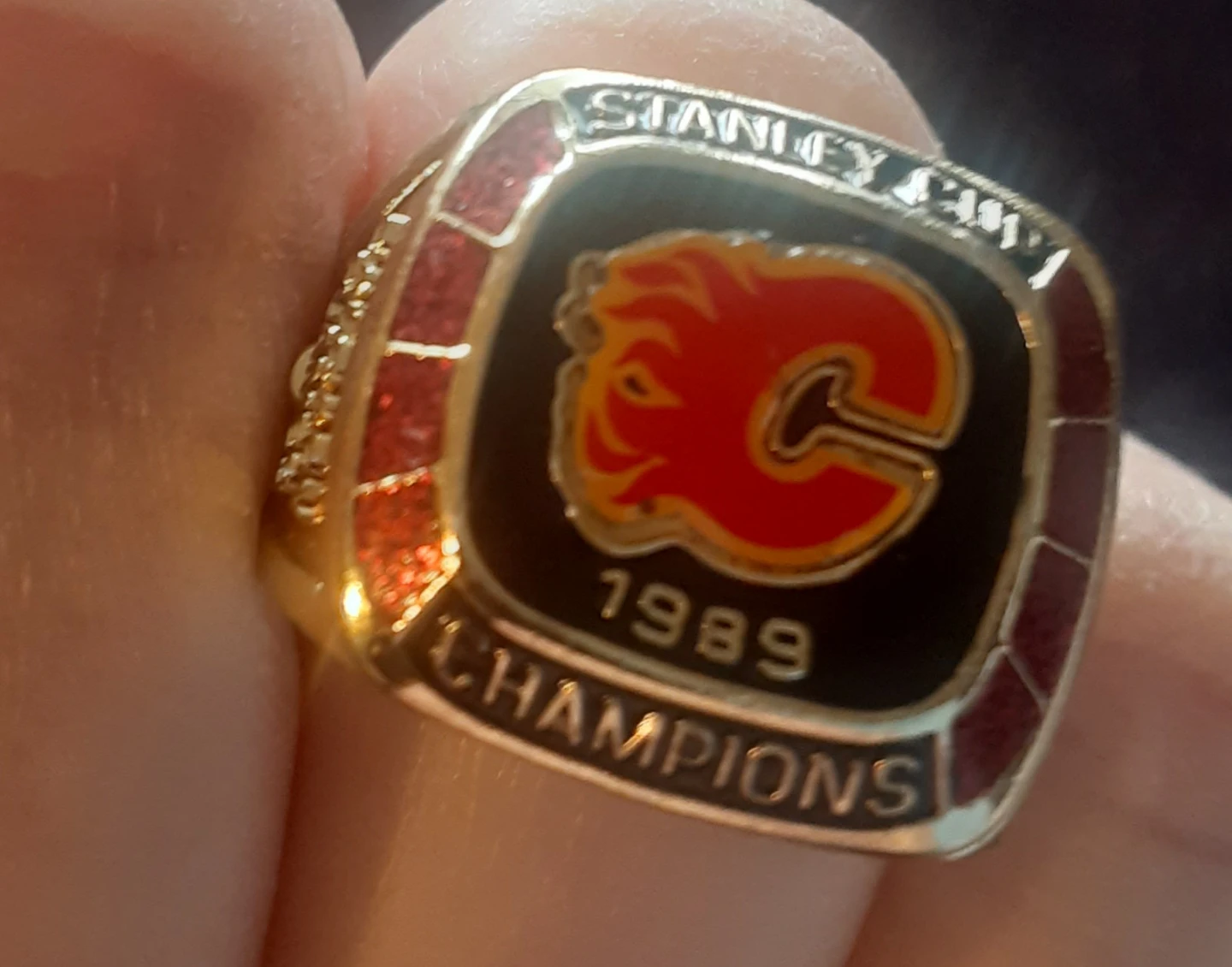 Calgary Flames Stanley Cup Champions 1989 Replica Ring