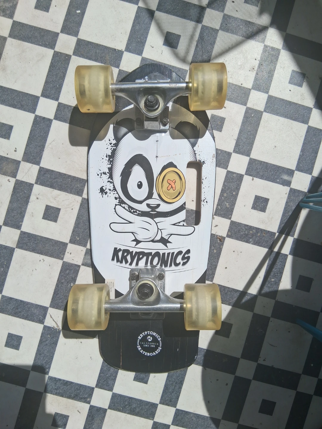 Kryptonics short-length skateboard with handle