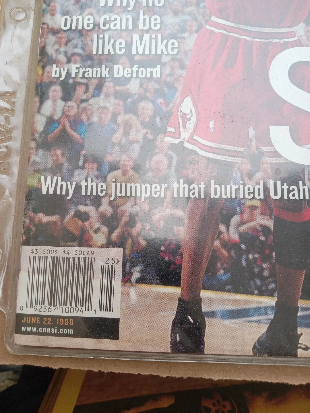 The Shot" Michael Jordan Magazine - June 22, 1998 - photo 2