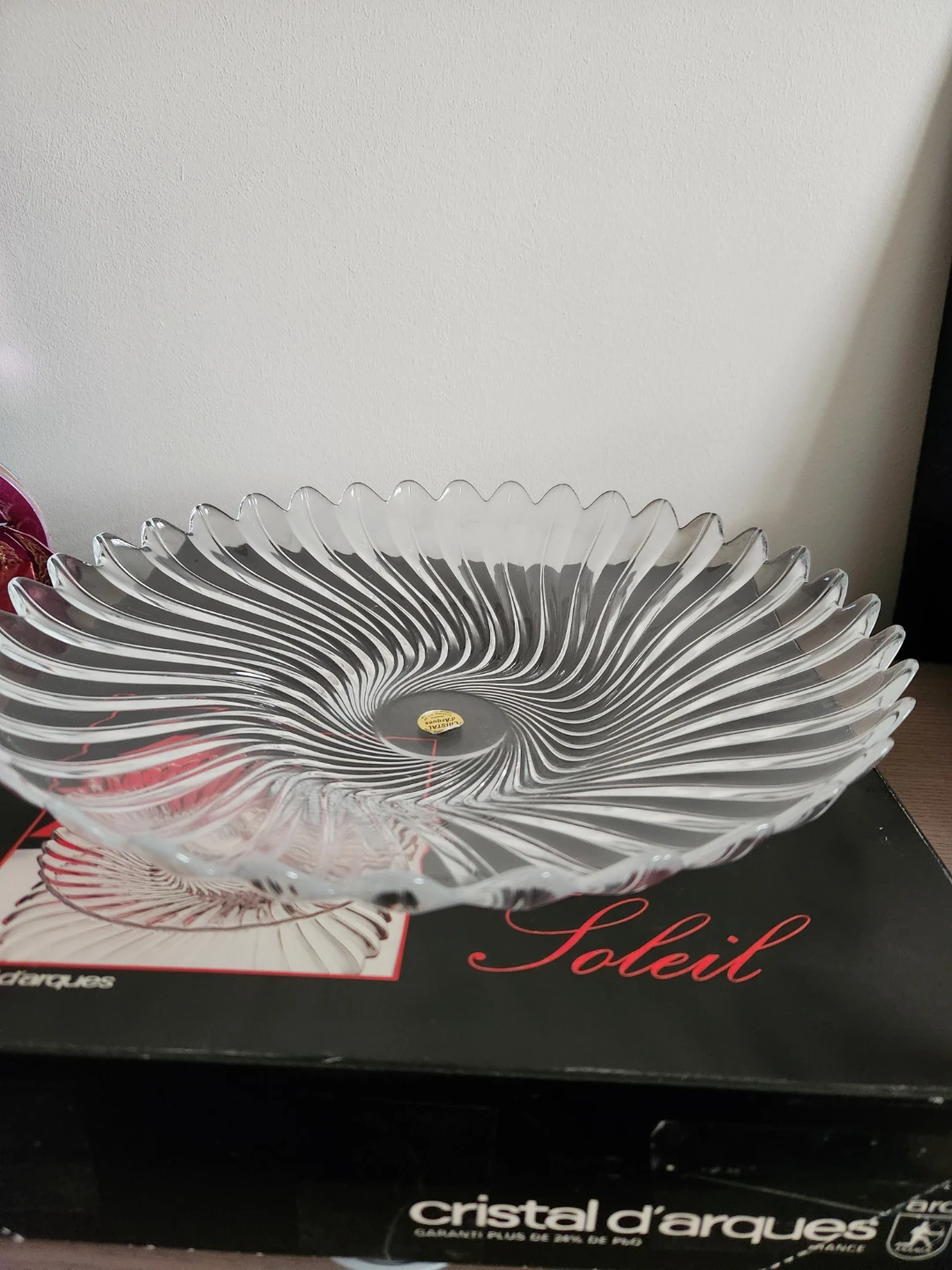 Cristal d'Arques Soleil Lead Crystal Fruit Dish - photo 4