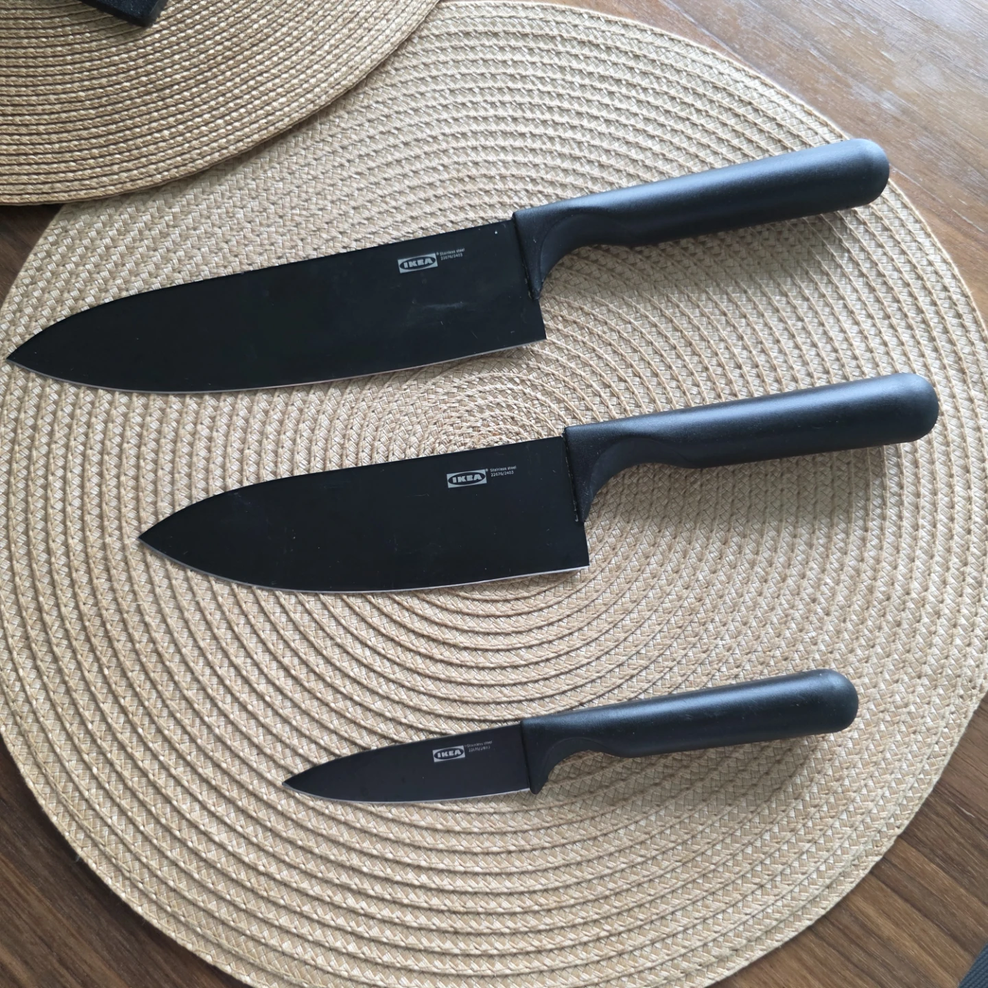 IKEA Black Knife Set with Block - photo 2
