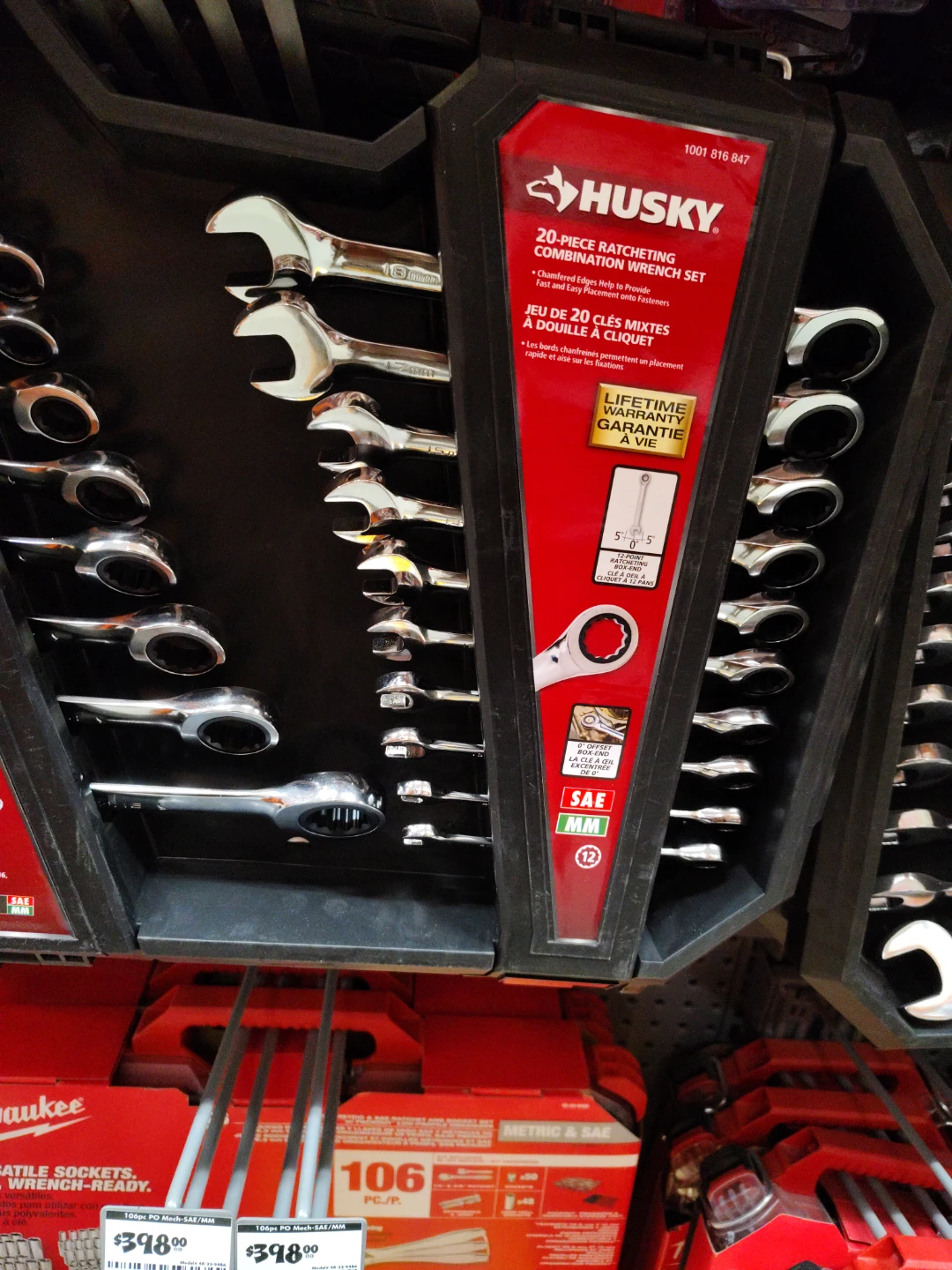 Husky 20-Piece Ratcheting Combination Wrench Set