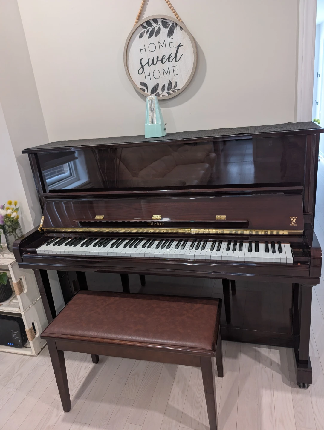 Weber Upright Piano with Bench