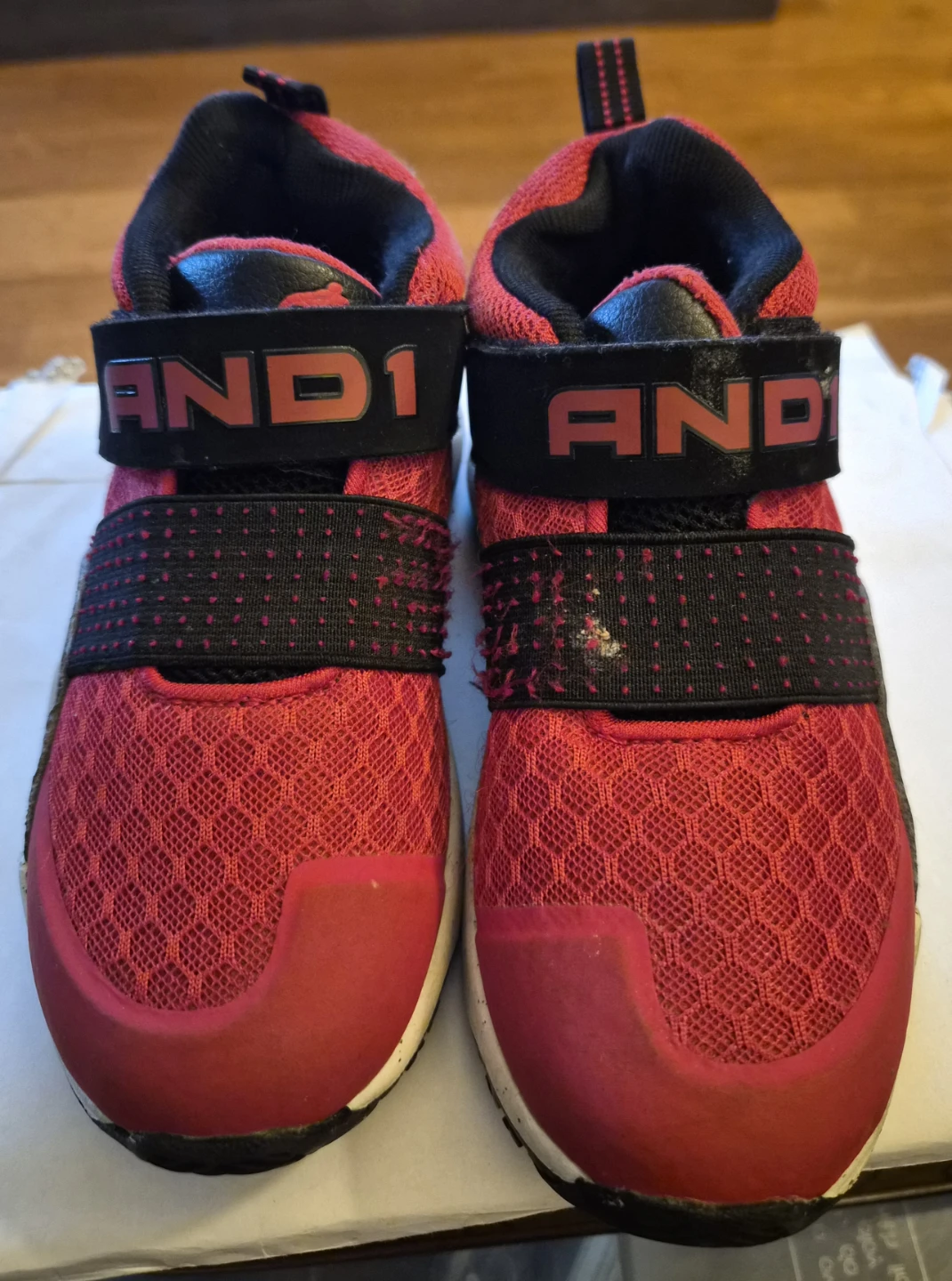 AND1 Red Basketball Shoes Size 12 Toddler