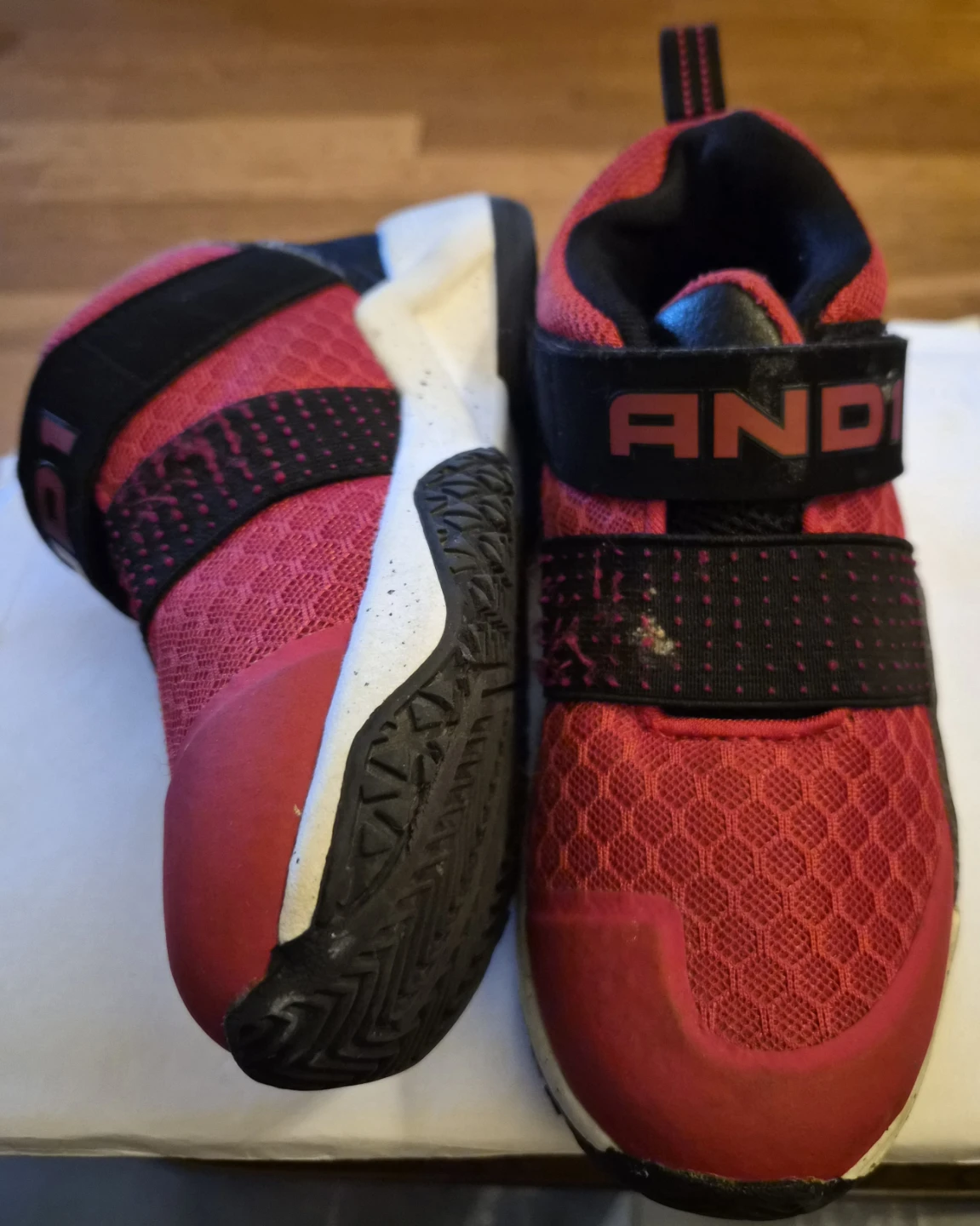 AND1 Red Basketball Shoes Size 12 Toddler - photo 3
