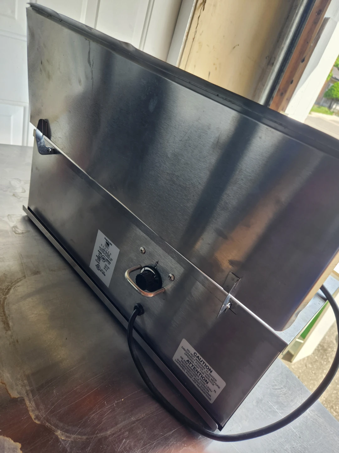 Stainless Steel 3-Pump Sauce Dispenser Warmer