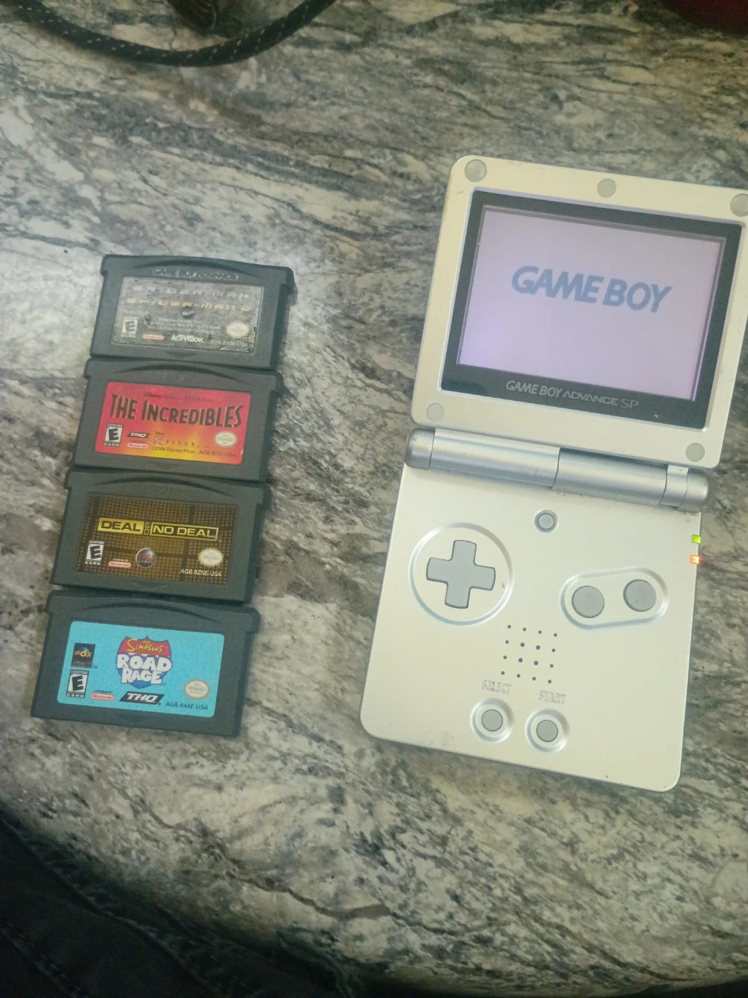 Nintendo Game Boy Advance SP with 4 Games