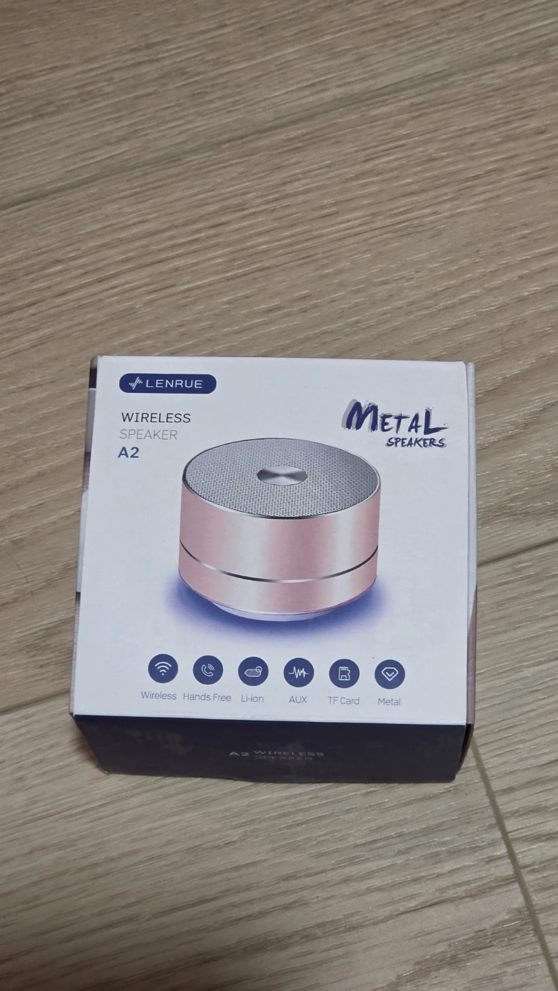 LENRUE A2 Wireless Metal Speaker - Rose Gold