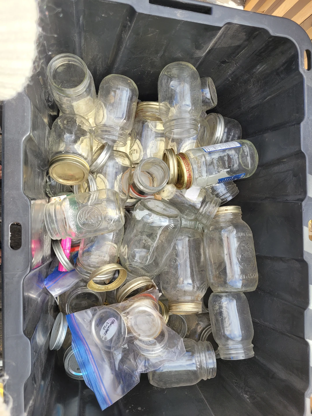 Assorted Glass Mason Jars with Lids