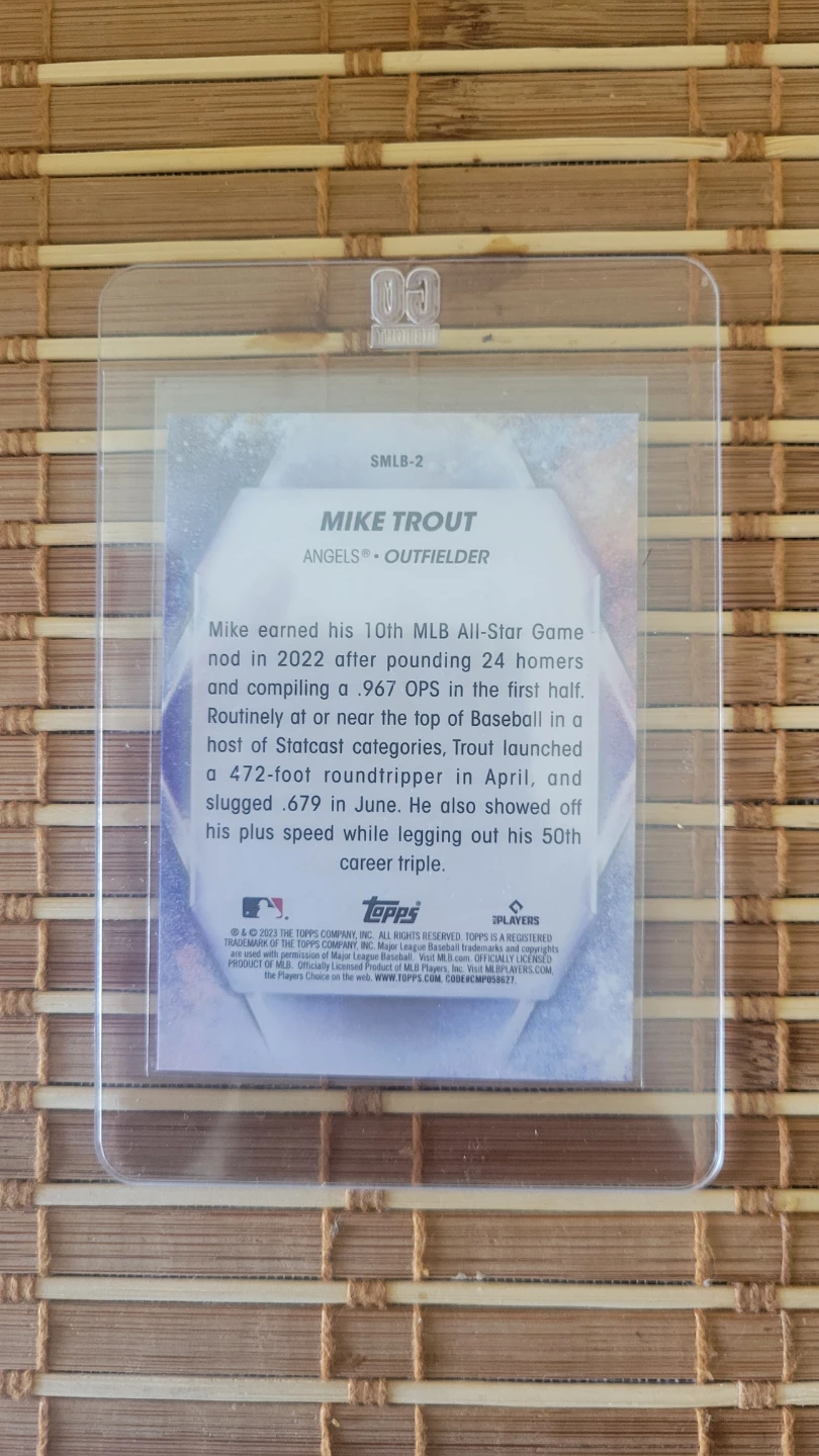 Topps Mike Trout Stars of MLB Baseball Card - photo 2