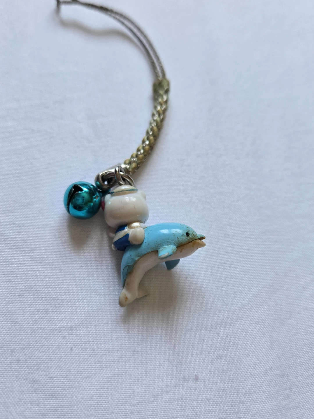 Vintage 2005 Hello Kitty Sanrio Dolphin Keychain Strap Yokohama - photo 5