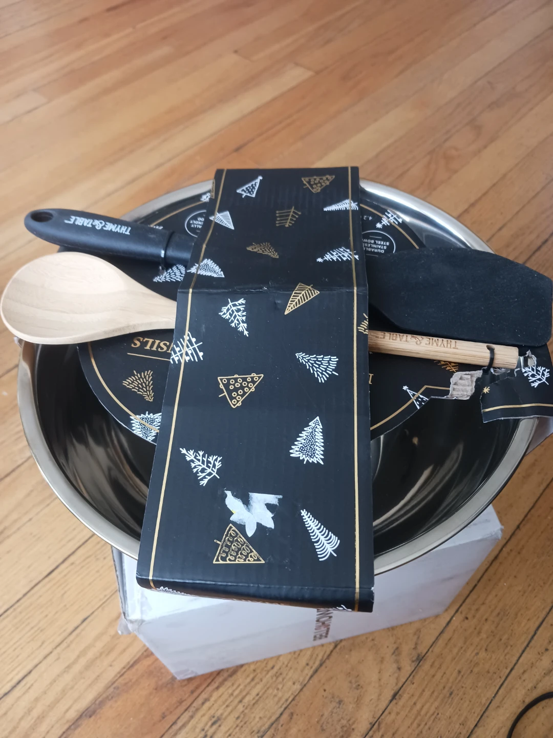 Thyme & Table 3-Piece Mixing Bowl Set - Gold