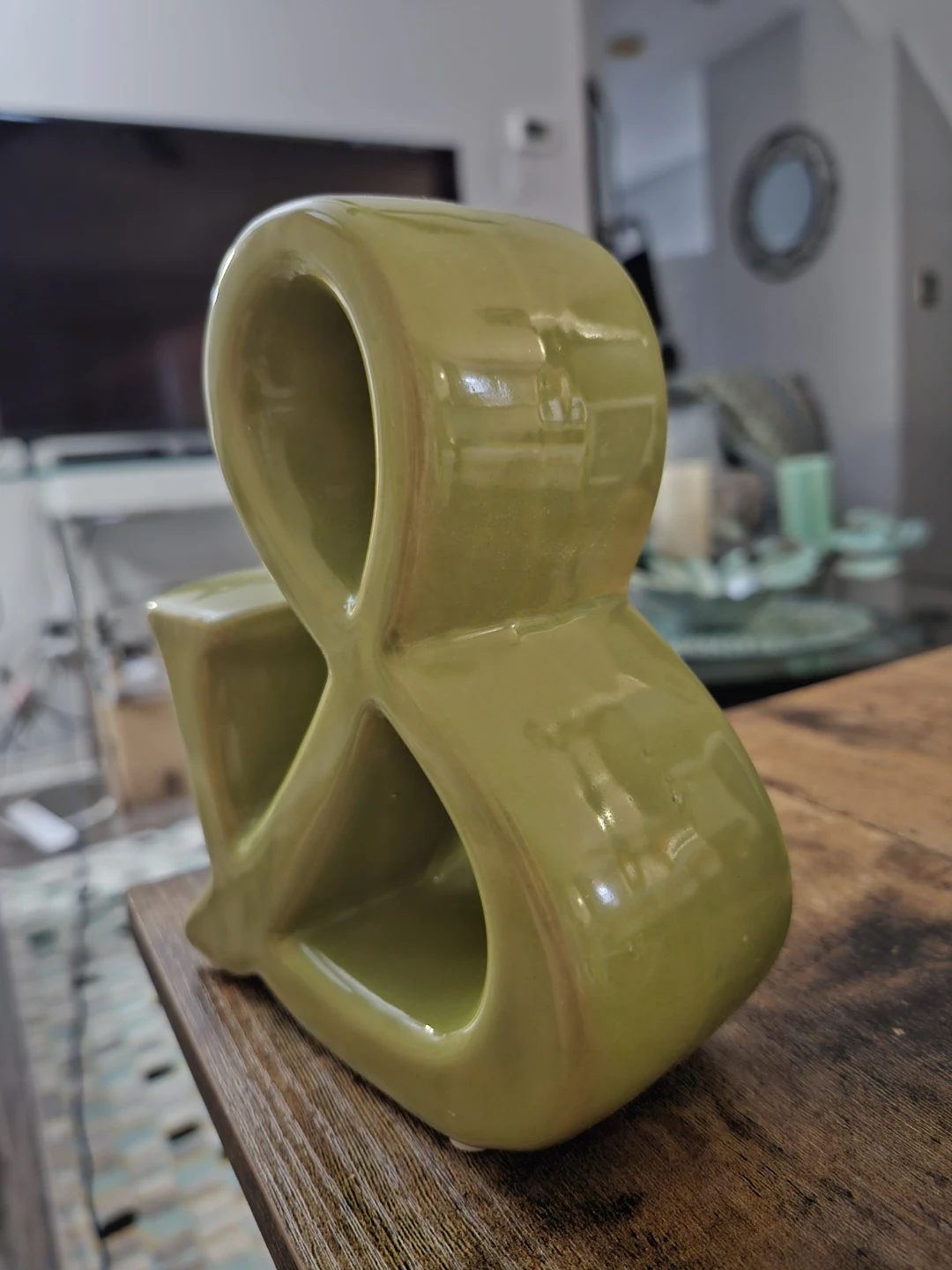Ceramic Ampersand Accent Piece - Olive Green - photo 2