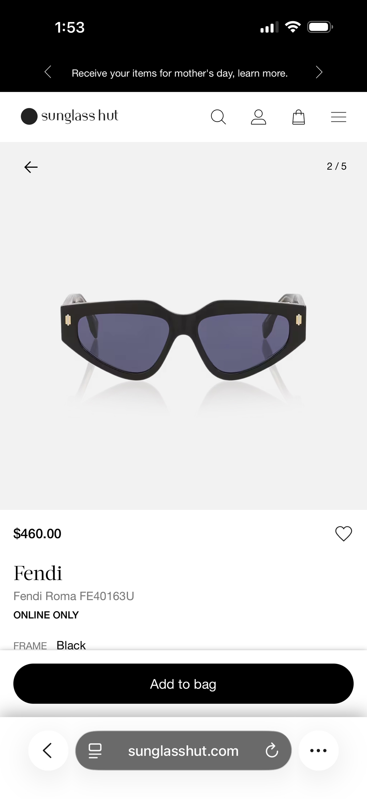 Fendi Roma FE40163U Sunglasses - photo 2
