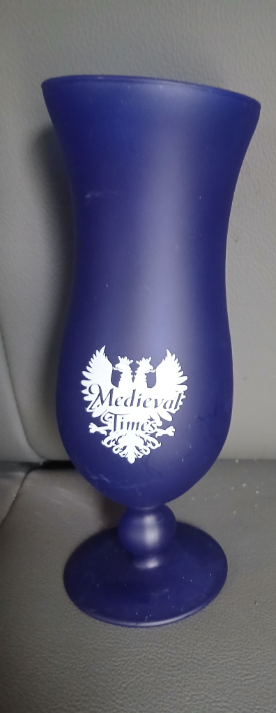 Set of 2 Blue "Medieval Times" Goblets