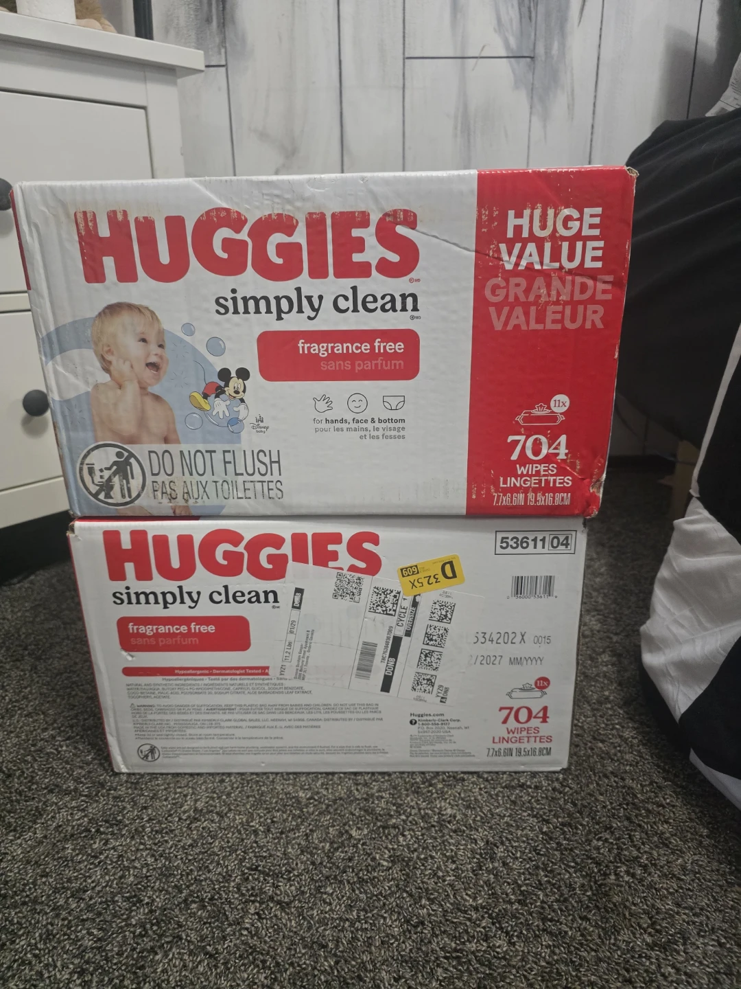 Huggies Simply Clean Fragrance Free Wipes - 704 Count