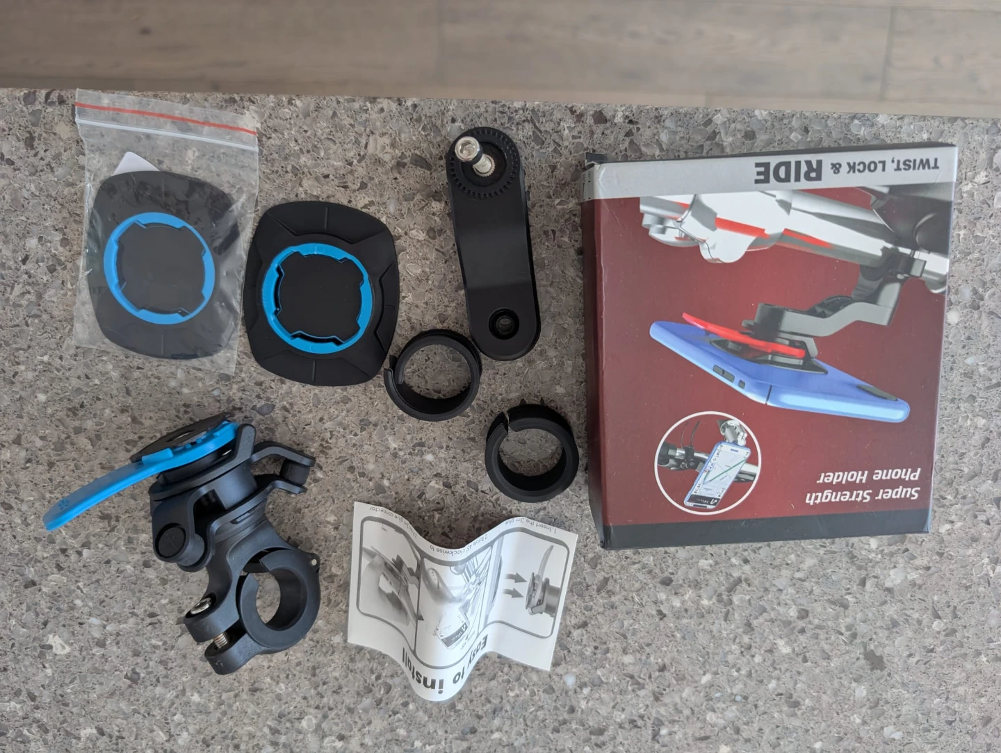 Quad Lock Super Strength Phone Holder Anti shake Motorbike - photo 2