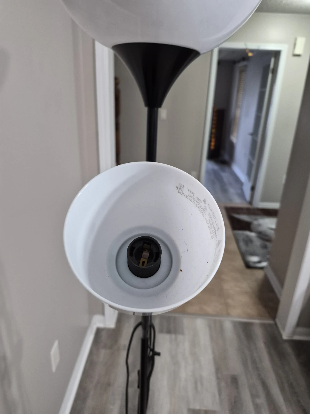 Dual Head Floor Lamp - Black - photo 2