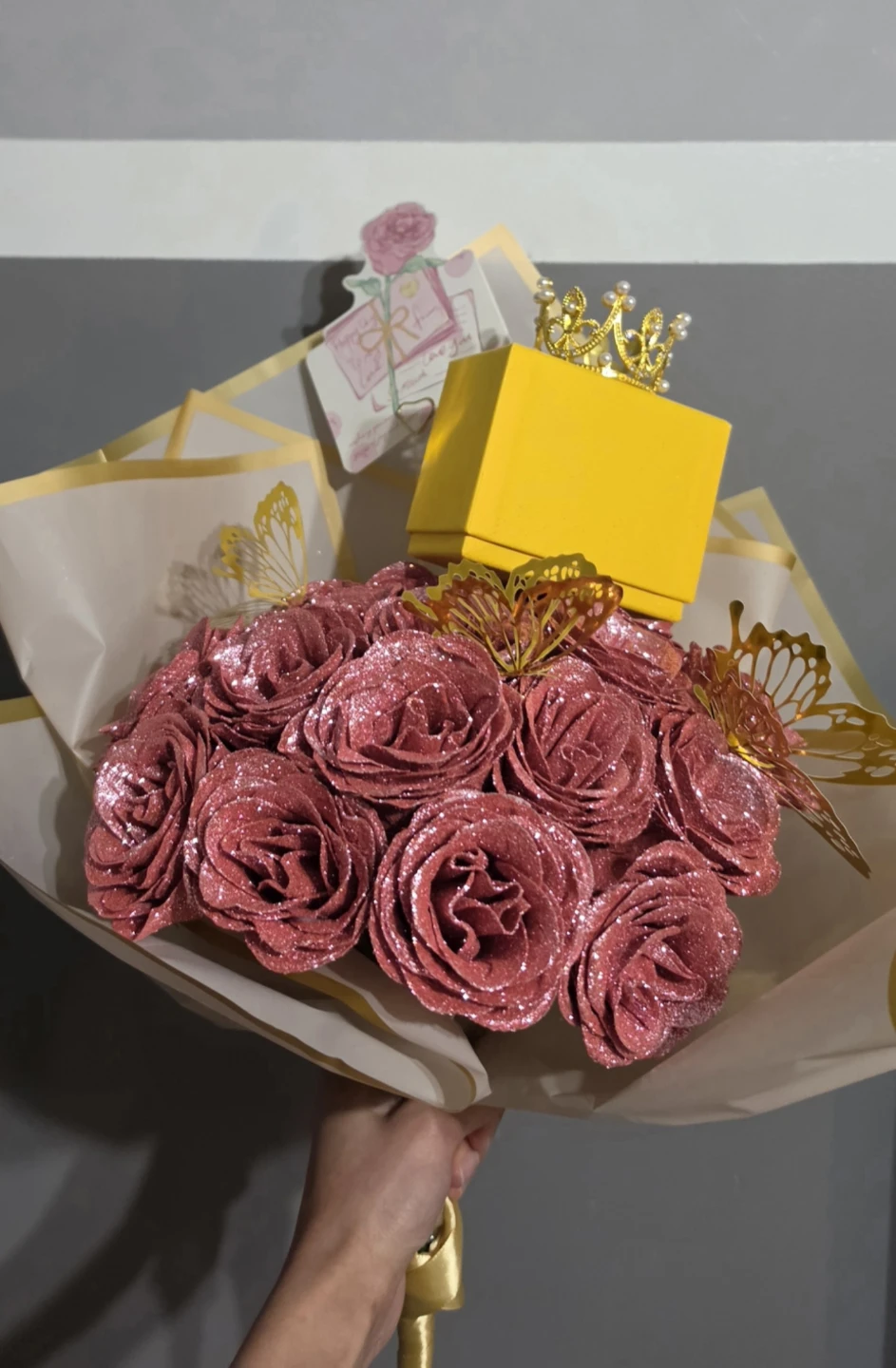 Glitter Rose Bouquet