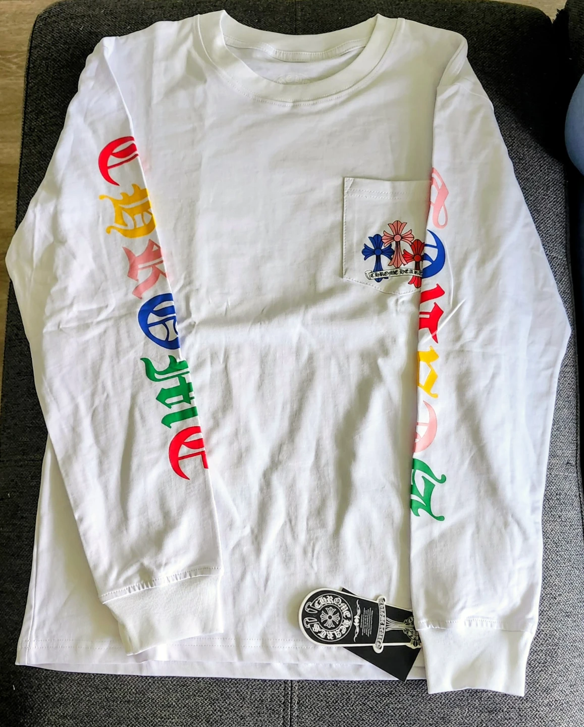 Chrome Hearts White Long Sleeves Tshirt