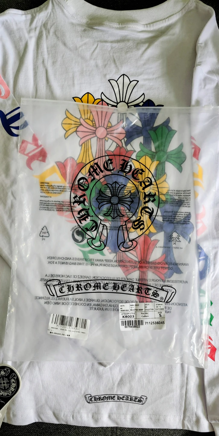 Chrome Hearts White Long Sleeves Tshirt - photo 3