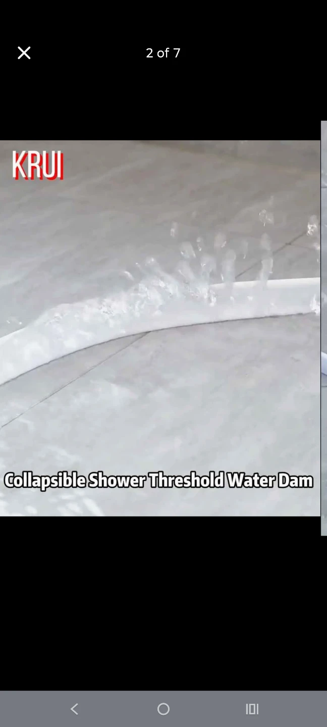 Collapsible Shower Threshold Water Dam - photo 2