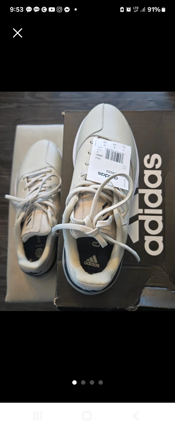 Adidas Rebelcross Spikeless Golf Shoes Size 8 Beige GX8971 - photo 2
