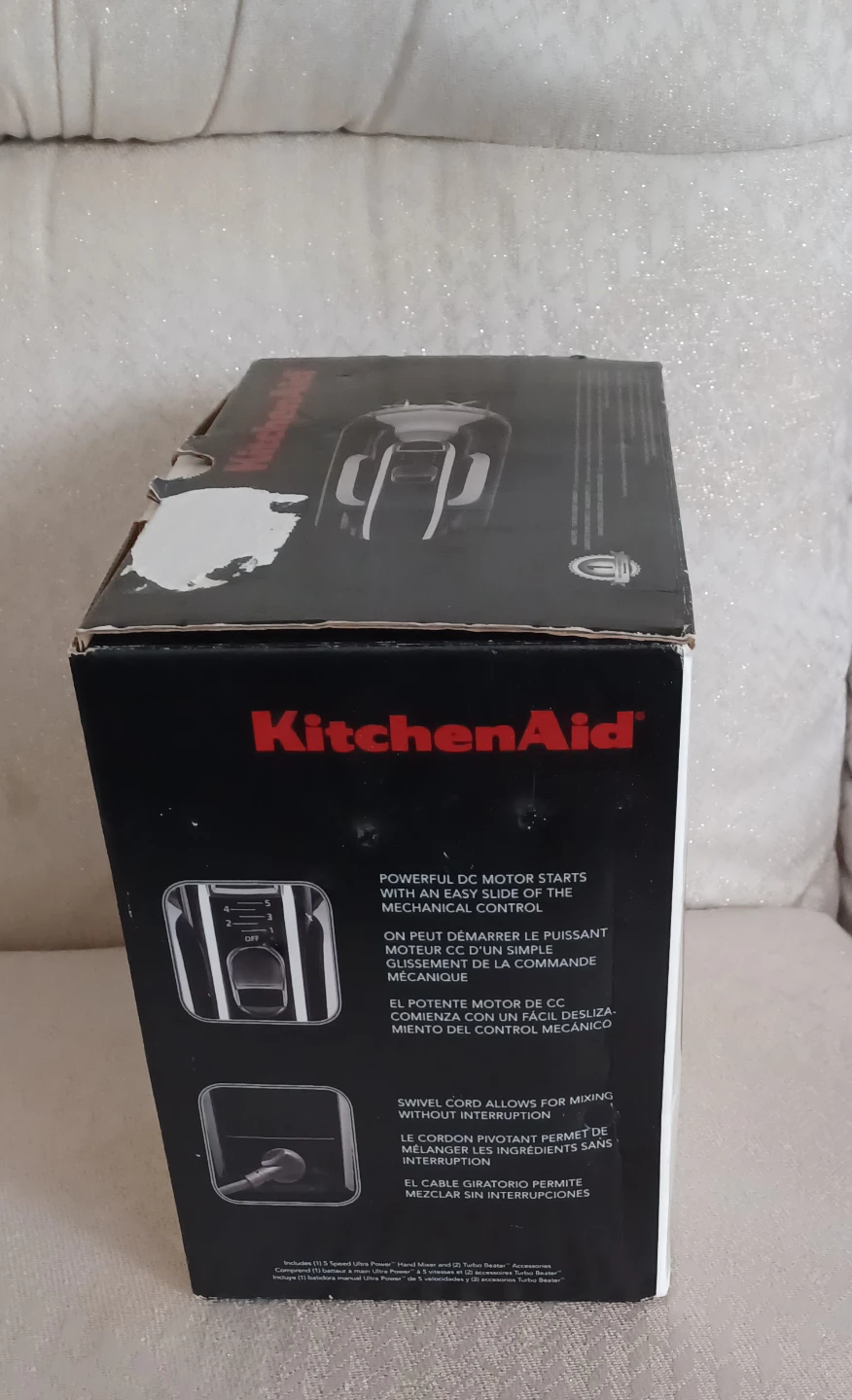 KitchenAid Ultra Power Hand Mixer Black 5-Speed - photo 5