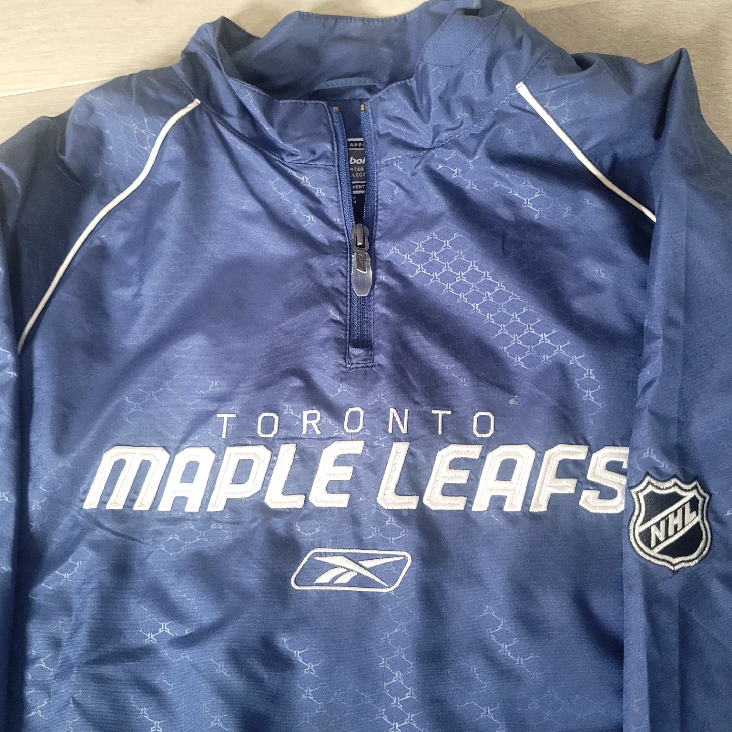 Reebok Toronto Maple Leafs Quarter Zip Pullover Jacket L